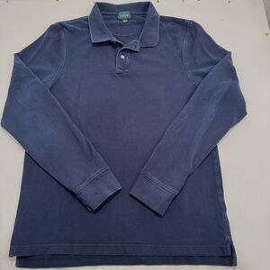 J. Crew men’s large tall oarsmen Long-Sleeve Polo Shirt in Navy
